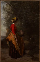 Bauernmädchen an der Quelle, ca. 1860-65